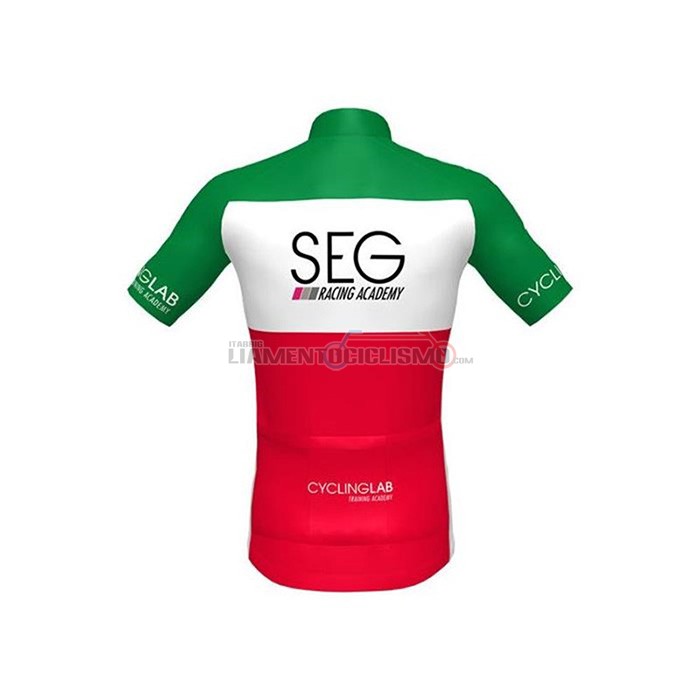 Abbigliamento Ciclismo SEG Racing Academy Campione Italia Manica Corta 2020 Bianco